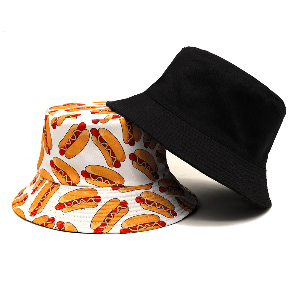 ホットドッグパターン抗太陽パナマユニセックス夏屋外日焼け止め - Mens Fashion Bucket Hat のレビューと価格