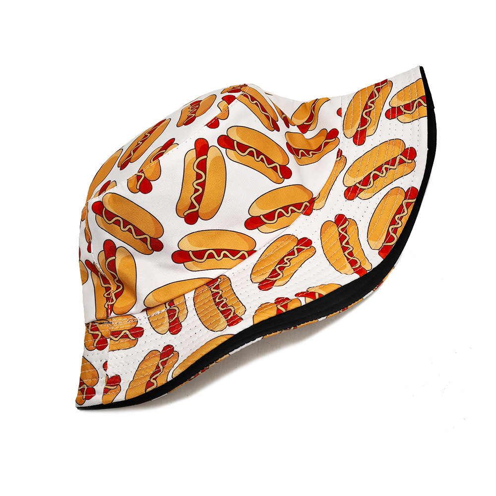 ホットドッグパターン抗太陽パナマユニセックス夏屋外日焼け止め - Mens Fashion Bucket Hat のレビューと価格