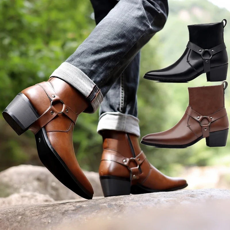 メンズブーツファッションデザイナーチェルシーブーツ高級高品質 - Mens Fashion Dress Shoes のレビューと価格