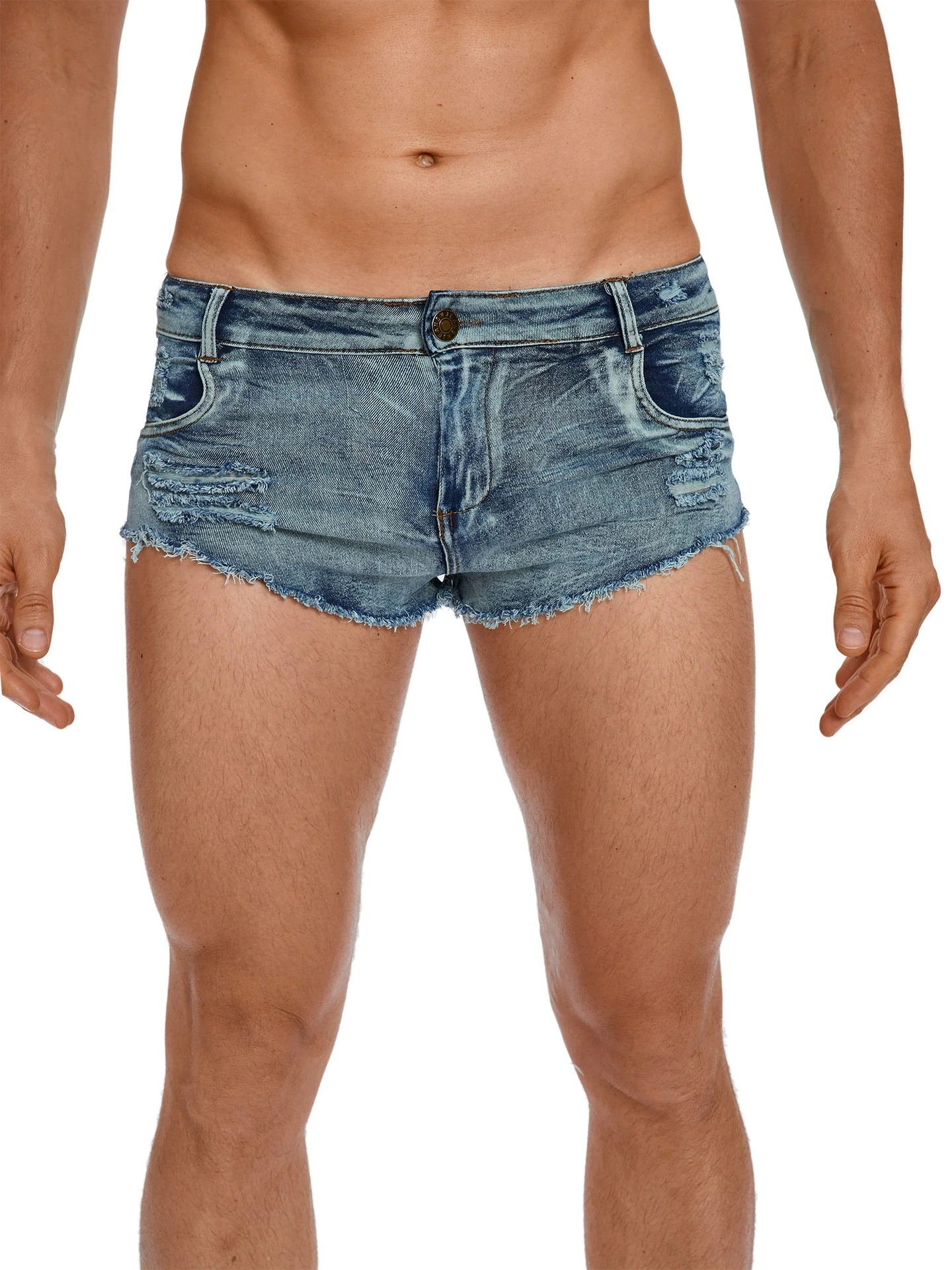 メンズローウエストジーンズショーツファッションポケット夏カジ - Jeans Pants Fashion Men のレビューと価格