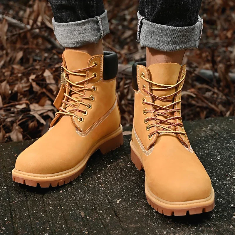 ブーツ メンズ ハイカットブーツ 高品質 レディース レザー - Mens Fashion Chinos のレビューと価格