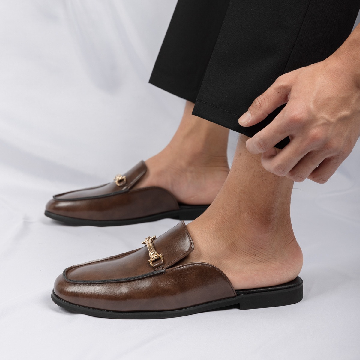 38-47サイズのミュールシューズ、メンズホースビットローフ - Men'S Fashion Loafers Shoes のレビューと価格