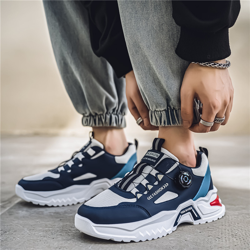 メンズ韓国回転バックルファッションカジュアルスポーツシューズ - Men Fashion Korean Style のレビューと価格