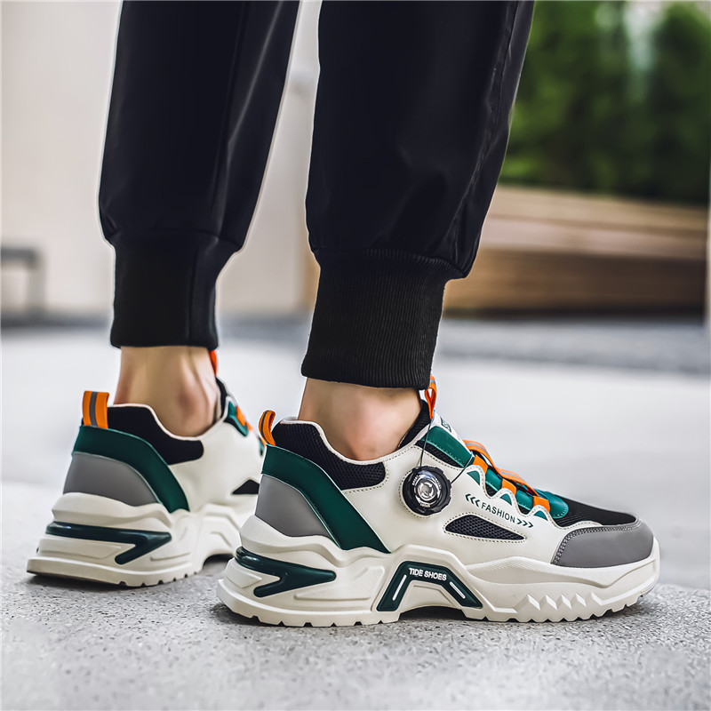 メンズ韓国回転バックルファッションカジュアルスポーツシューズ - Men Fashion Korean Style のレビューと価格