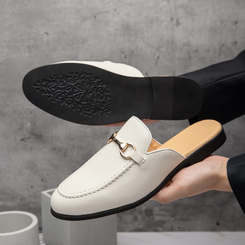 ファッション新デザイナーメンズパテントレザーハーフシューズ男 - Men'S Fashion Loafers Shoes のレビューと価格