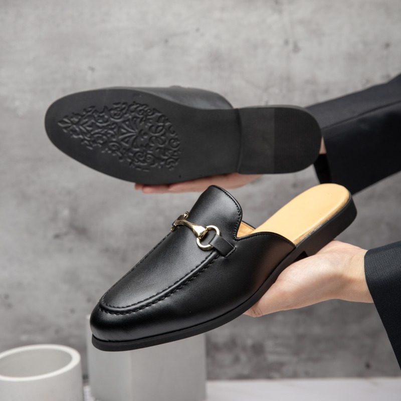 ファッション新デザイナーメンズパテントレザーハーフシューズ男 - Men'S Fashion Loafers Shoes のレビューと価格