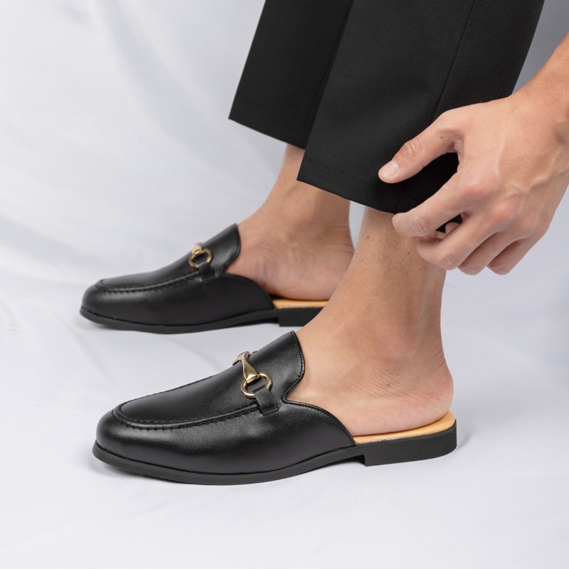 ファッション新デザイナーメンズパテントレザーハーフシューズ男 - Men'S Fashion Loafers Shoes のレビューと価格