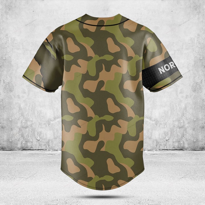 カスタム名ノルウェー地図グラフィックボタンシャツ夏カジュアル - Mens Fashion Baseball Jersey のレビューと価格