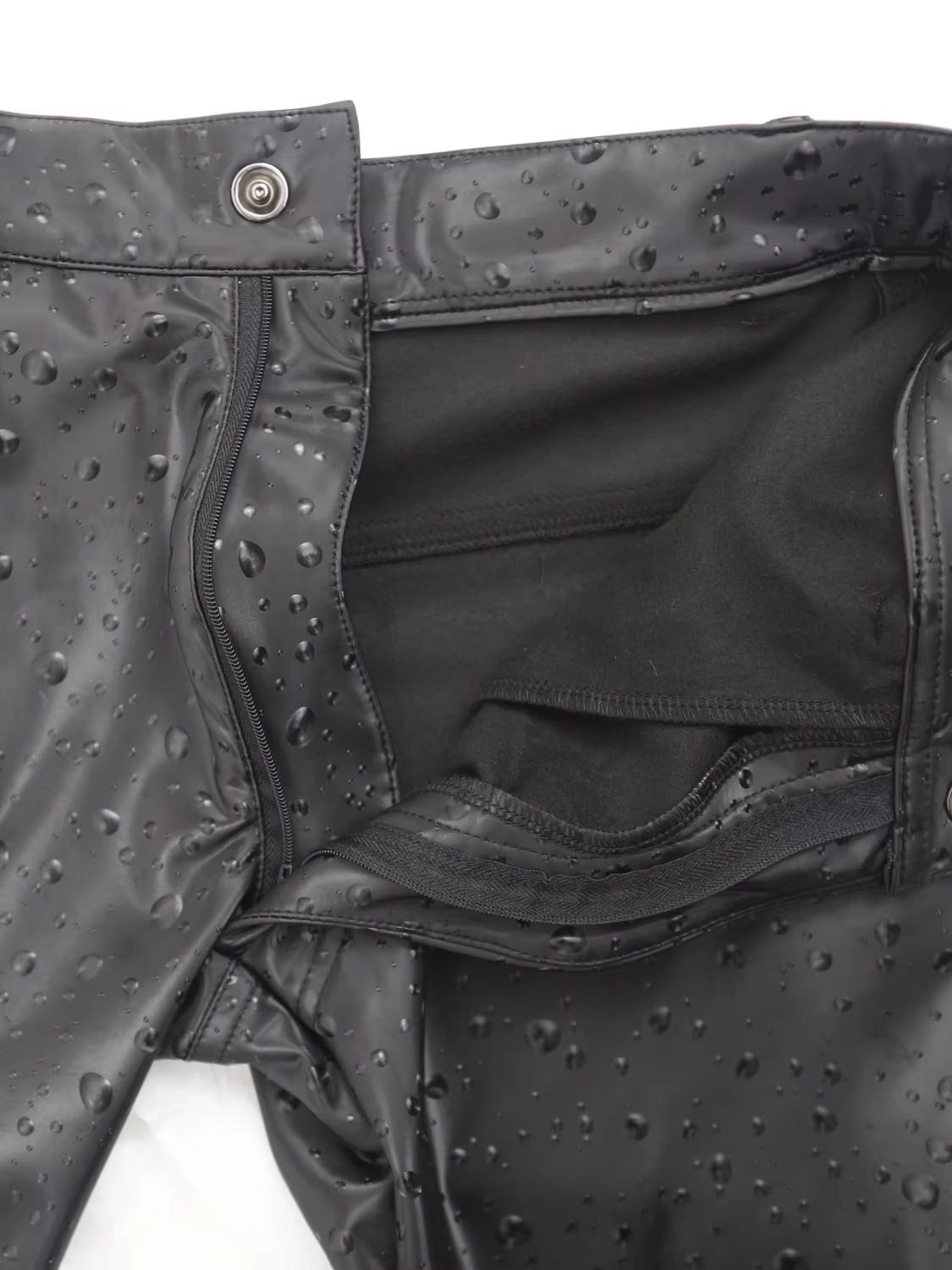 3D ウォータードロッププリント弾性 PU レザージーンズタ - Jeans Pants Fashion Men のレビューと価格